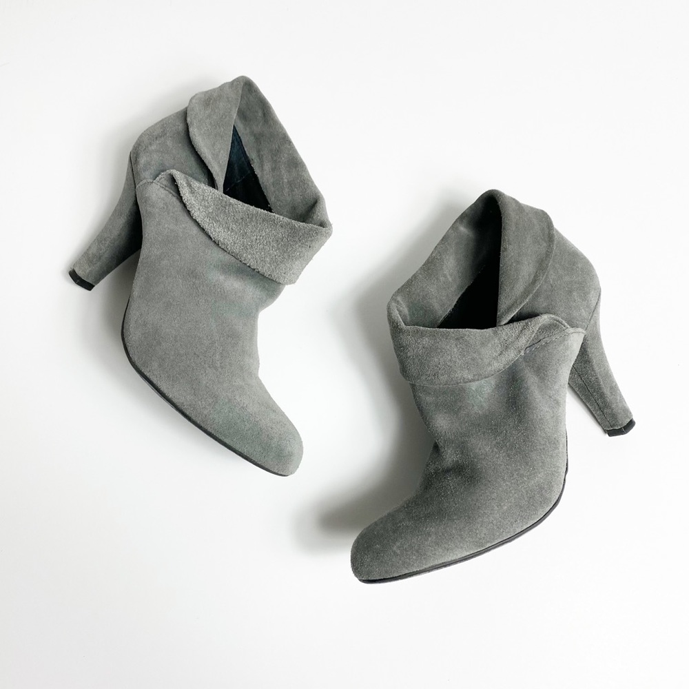 Enzo Angiolini Gray High Heel Women Boots Size 7